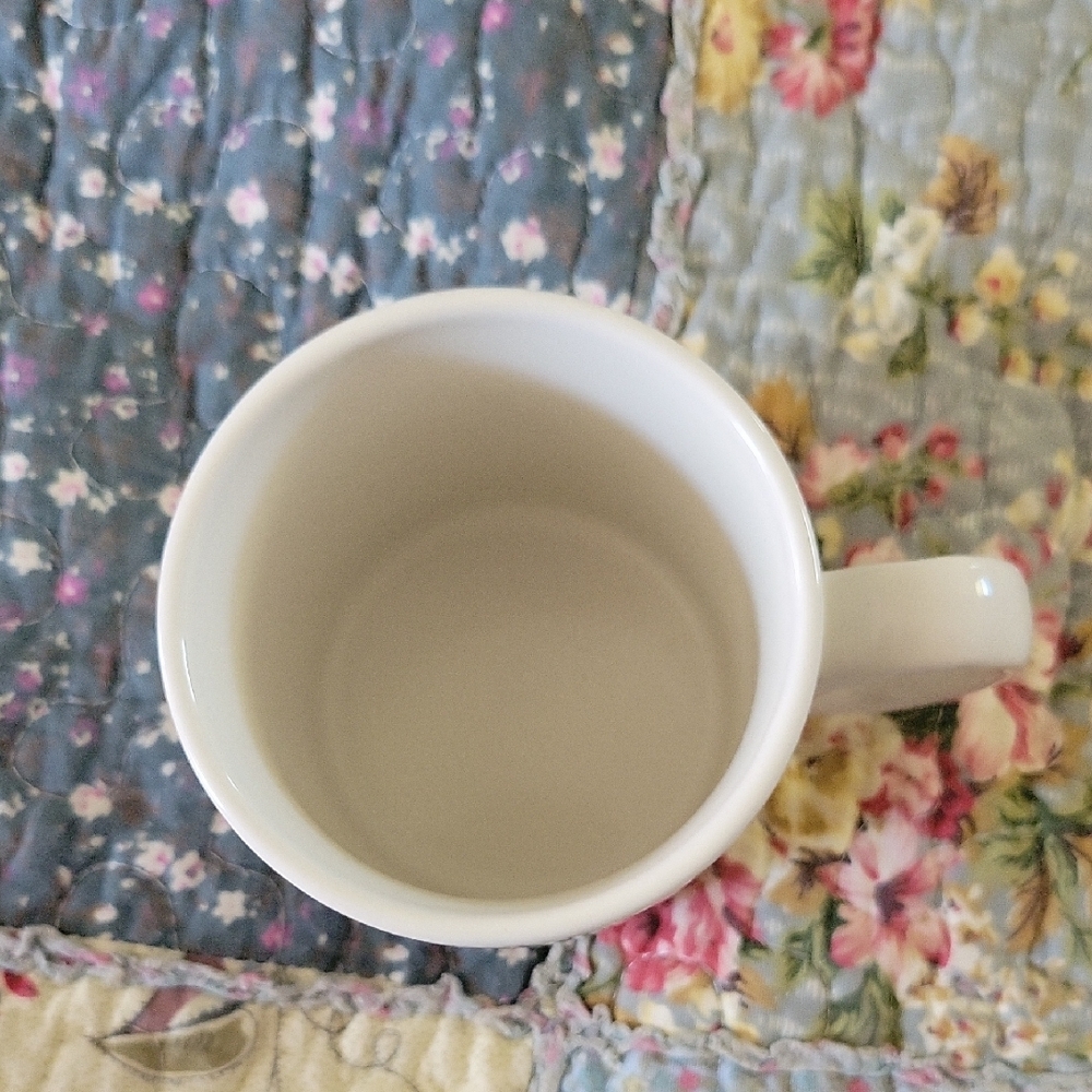 White Ceramic Mug with Ruler Design for Dining - Picture 2 of 7